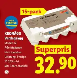 Lidl Kronägg Vardagsägg erbjuda