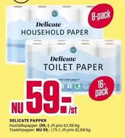 ÖoB DELICATE PAPPER erbjuda