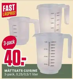 ÖoB MÅTTSATS CUISINE erbjuda