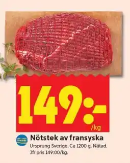 ICA Supermarket Nötstek av Fransyska erbjuda