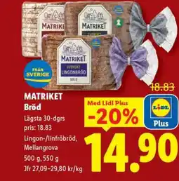 Lidl MATRIKET Bröd erbjuda