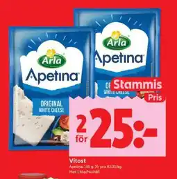 ICA Supermarket Arla Apetina Original White Cheese erbjuda