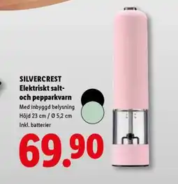 Lidl SILVERCREST Elektriskt salt- och pepparkvarn erbjuda