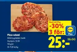 Lidl Pizza salami erbjuda