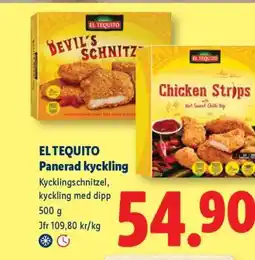 Lidl EL TEQUITO Panerad kyckling erbjuda