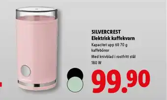 Lidl SILVERCREST Elektrisk kaffekvarn erbjuda
