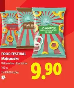 Lidl FOOD FESTIVAL Majssnacks erbjuda