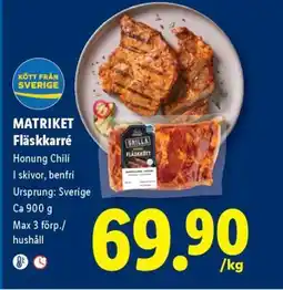 Lidl MATRIKET Fläskkarré erbjuda
