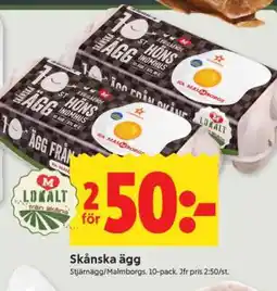ICA Supermarket Skånska ägg erbjuda