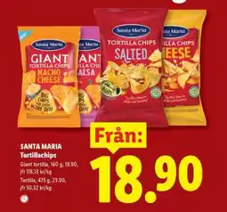 Lidl Santa Maria tortillachips erbjuda
