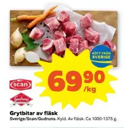 Stora Coop Grytbitar av fläsk erbjuda
