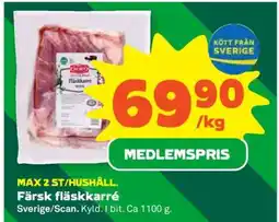 Stora Coop Färsk fläskkarré erbjuda