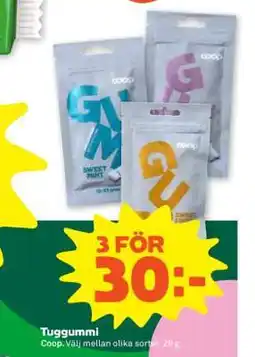 Stora Coop Tuggummi erbjuda