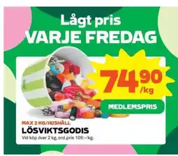 Stora Coop Lösviktsgodis erbjuda
