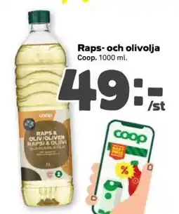 Stora Coop Raps- och olivolja erbjuda