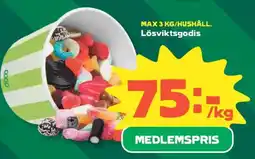 Coop Lösviktsgodis erbjuda