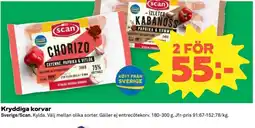 Coop Kryddiga Korvar erbjuda