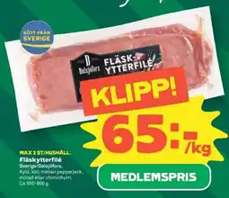 Coop FLÄSKYTTERFILÉ erbjuda