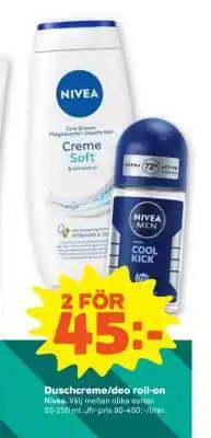 Stora Coop Duschcreme/deo roll-on erbjuda