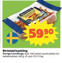 Coop Strimlad kyckling erbjuda