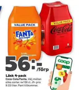 Stora Coop LÄSK 4-PACK erbjuda