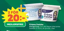 Coop CRÈME FRAICHE erbjuda