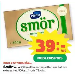 Coop Smör Valio erbjuda