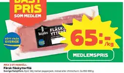 Coop Färsk fläskytterfilé erbjuda