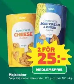 Coop MAJSKAKOR erbjuda