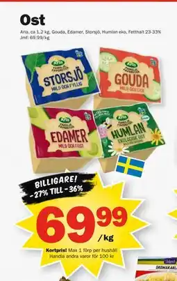 Pekås Ost, Medlemspris erbjuda