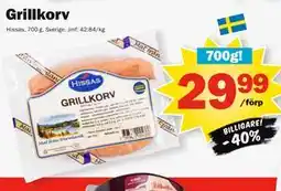 Pekås Grillkorv erbjuda