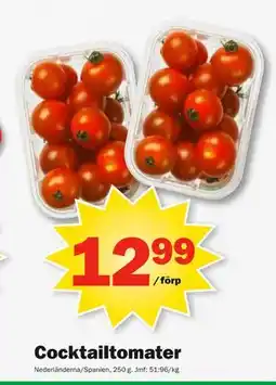 Pekås Cocktailtomater erbjuda
