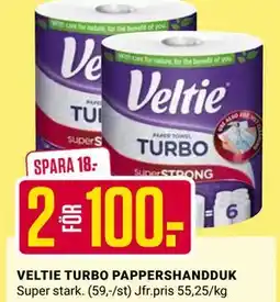 ÖoB VELTIE TURBO PAPPERSHANDDUK erbjuda