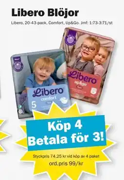 Pekås Libero Blöjor erbjuda