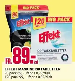 ÖoB EFFEKT MASKINDISKTABLETTER erbjuda