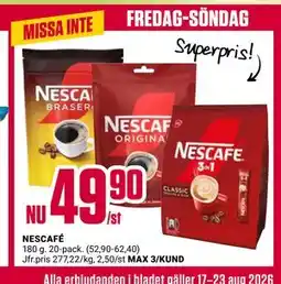 ÖoB NESCAFÉ erbjuda