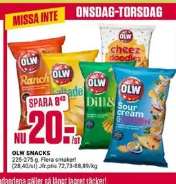 ÖoB OLW SNACKS erbjuda