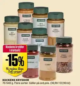 ÖoB KOCKENS KRYDDOR erbjuda