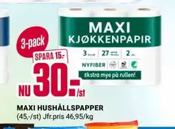 ÖoB MAXI HUSHÅLLSPAPPER erbjuda