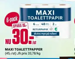 ÖoB MAXI TOALETTPAPPER erbjuda