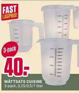 ÖoB MÅTTSATS CUISINE erbjuda