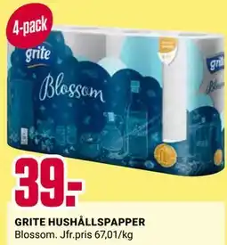 ÖoB GRITE HUSHÅLLSPAPPER erbjuda