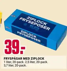ÖoB FRYSPÅSAR MED ZIPLOCK erbjuda