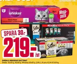 ÖoB SHEBA & WHISKAS KATTMAT erbjuda