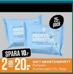 ÖoB SOFT ANSIKTSSERVETT, Medlemspris erbjuda
