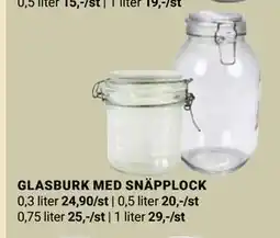 ÖoB GLASBURK MED SNÄPPLOCK erbjuda