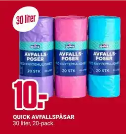 ÖoB QUICK AVFALLSPÅSAR erbjuda