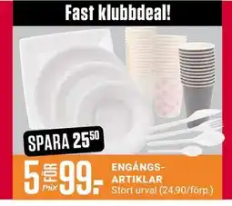 ÖoB ENGÅNGSARTIKLAR, Medlemspris erbjuda