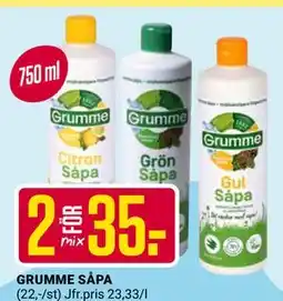 ÖoB GRUMME SÅPA erbjuda