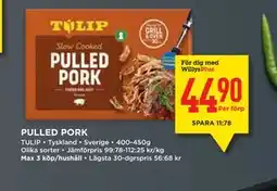 Willys PULLED PORK, Medlemspris erbjuda